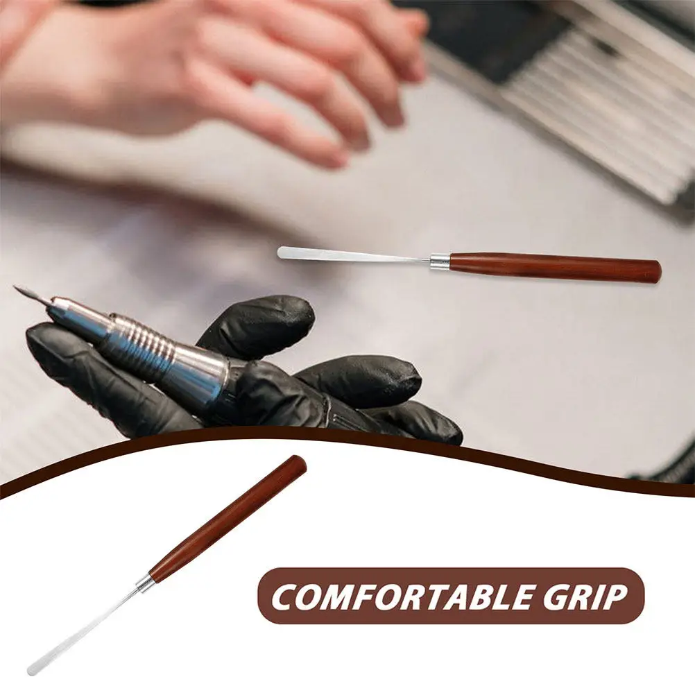2Pcs Nail Gel Mixing Rods Wooden Nail Art Glue Sticks for Easy Custom Gel Color Blending Manicure Supplies Paint Mixing Sticks