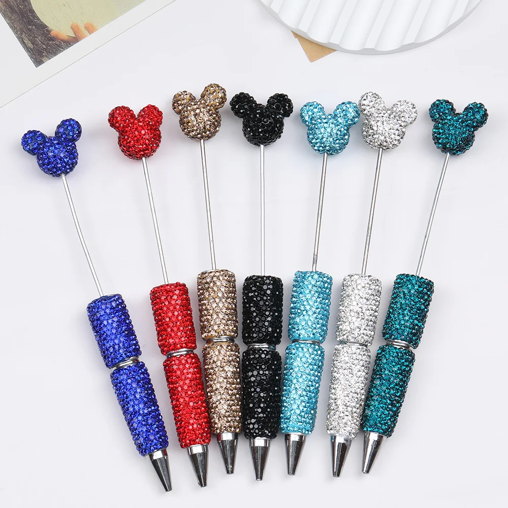 Cordial Design 10Pcs 16*154MM DIY Jewelry/Hand Made/Rhinestone Plastic Pens/Beaded Pen Accessories/Beadable Pen Findings #17829