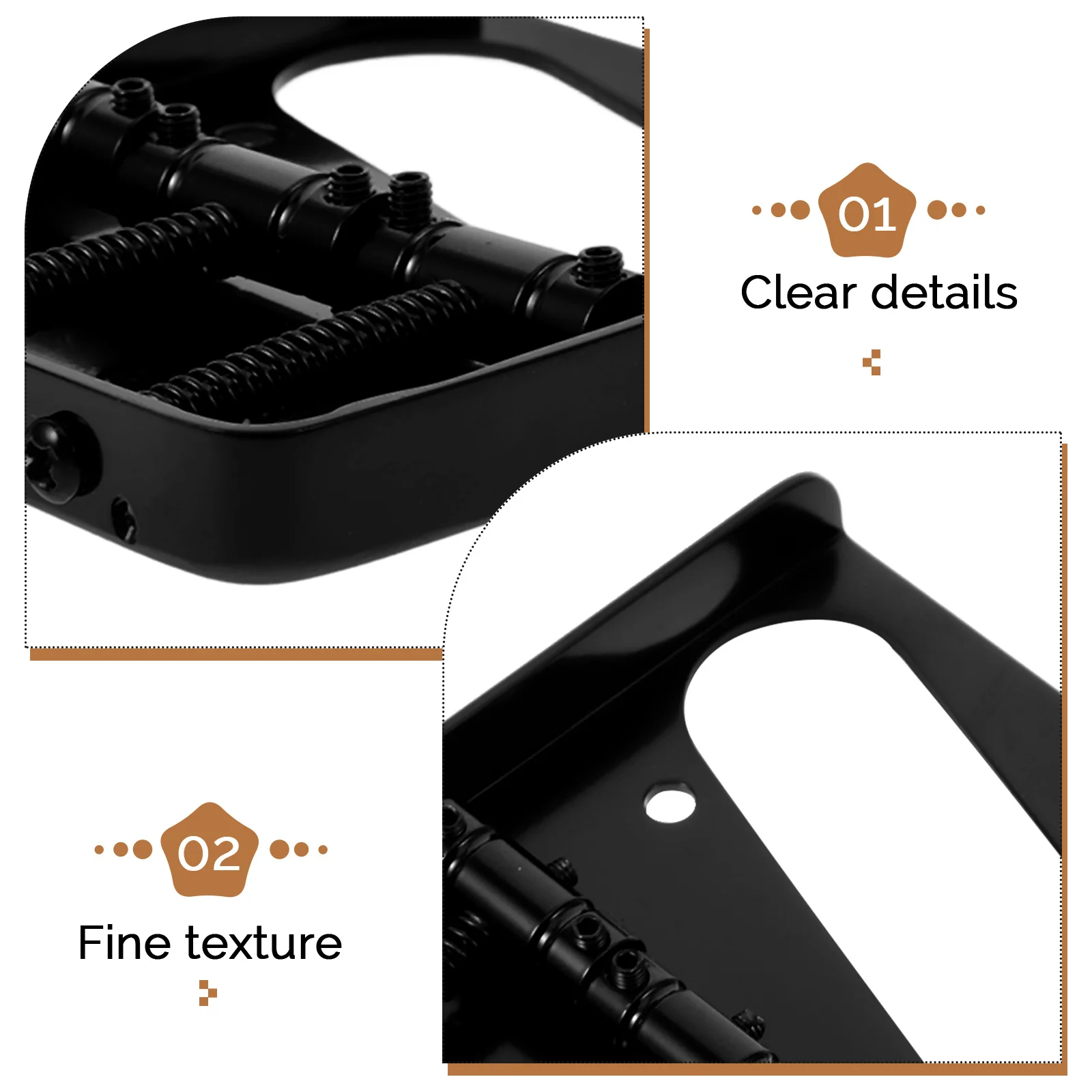 

Electric Guitar Bridge Replacement Parts Rock and Roll Tailpiece (A3) Carbon Steel Accessories