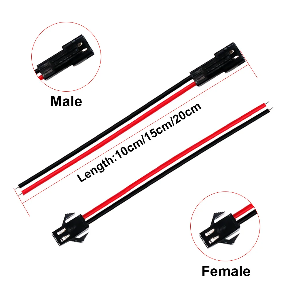 5Pair/10Pcs SM JST LED Connector Cable 2/3/4/5/6 Pin Plug Socket Male Female Wire Connector For RGB RGBW LED Strip Light Adapter