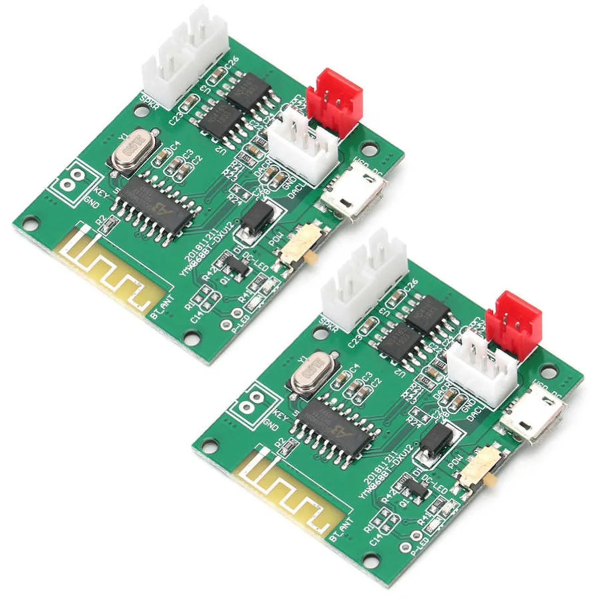 1 Pair Power Amp Module Amplifier Board Stereo Sound Speaker for 5.0 3.7‑5V A002