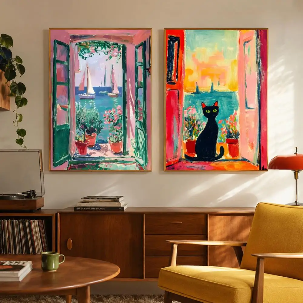 Classic Artist Henri Matisse Poster Digital Solvent Print Waterproof PP Fade-Resistant Wall Art Room Decor Gift
