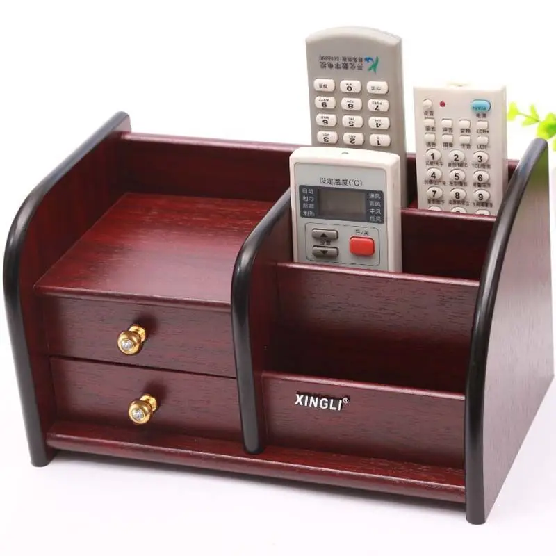 Desktop Afstandsbediening Board Opbergdoos Kantoor Woonkamer Koffie Tafelblad Tissue Opbergdoos Schommelende Afstandsbediening Doos ZG689