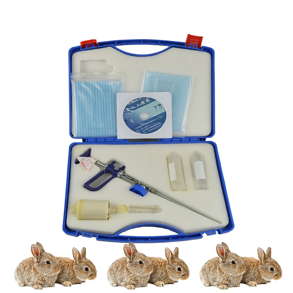 Professional Rabbit Farm Artificial Insemination Kit Semen Collection And Semen Injection Device Case Package Breeding Mating