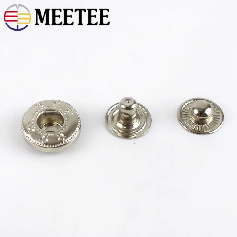 10/20pcs 21x11mm Metal Snap Buttons Down Jacket Sewing Botones Garment Overcoat Fasteners Press Stud Buckle DIY Accessories