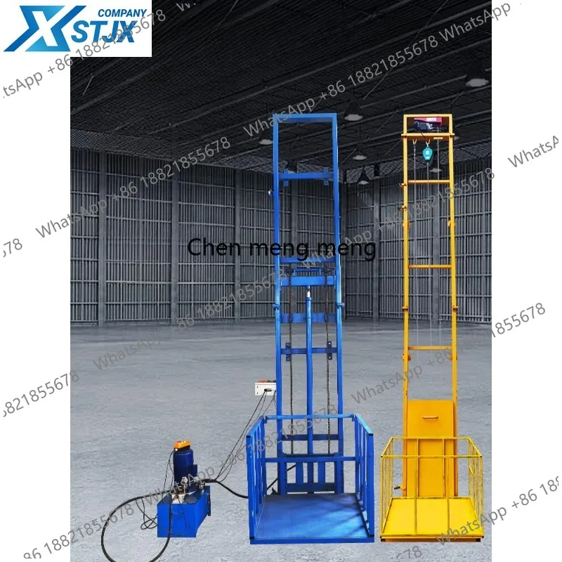 

Small simple electric hydraulic freight elevator guide rail factory elevator home elevator