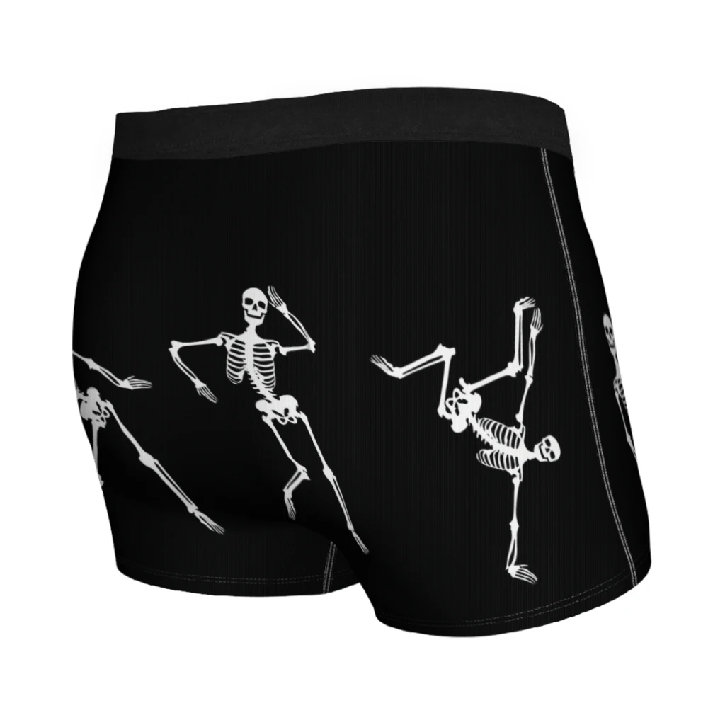 Funny Skeleton Dancing HIP HOP Underpants Breathbale Panties Men's Underwear Sexy Shorts Boxer Briefs