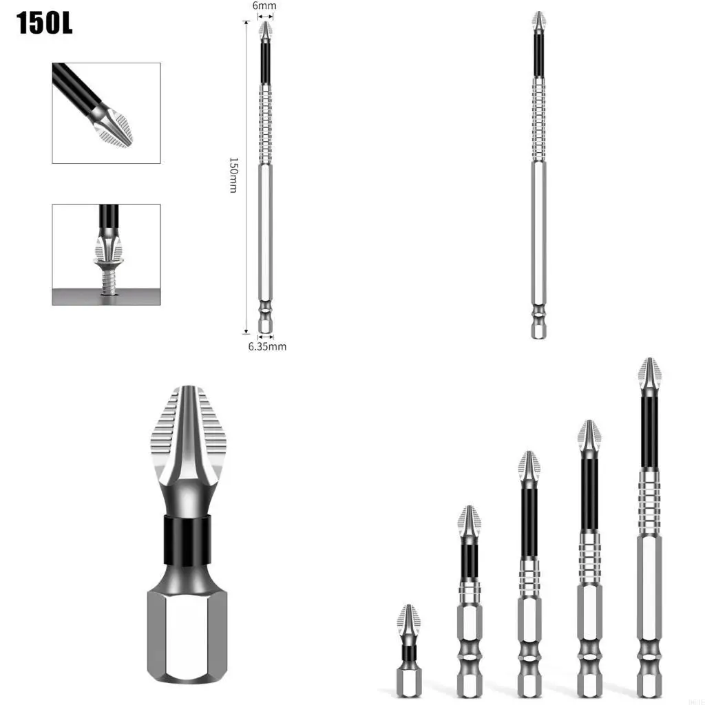 

964e 1pc Professional 5A отвертка биты с магнитным поглощением для точной записи винтов в нескольких приложениях
