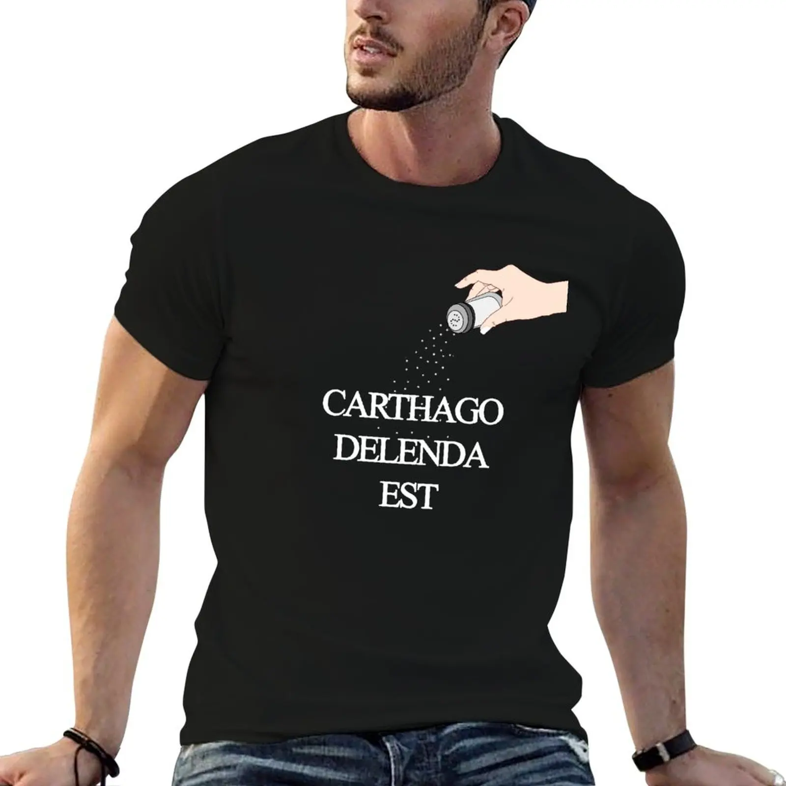 Carthago Delenda Est T-Shirt Fashion Letter Print T-Shirt