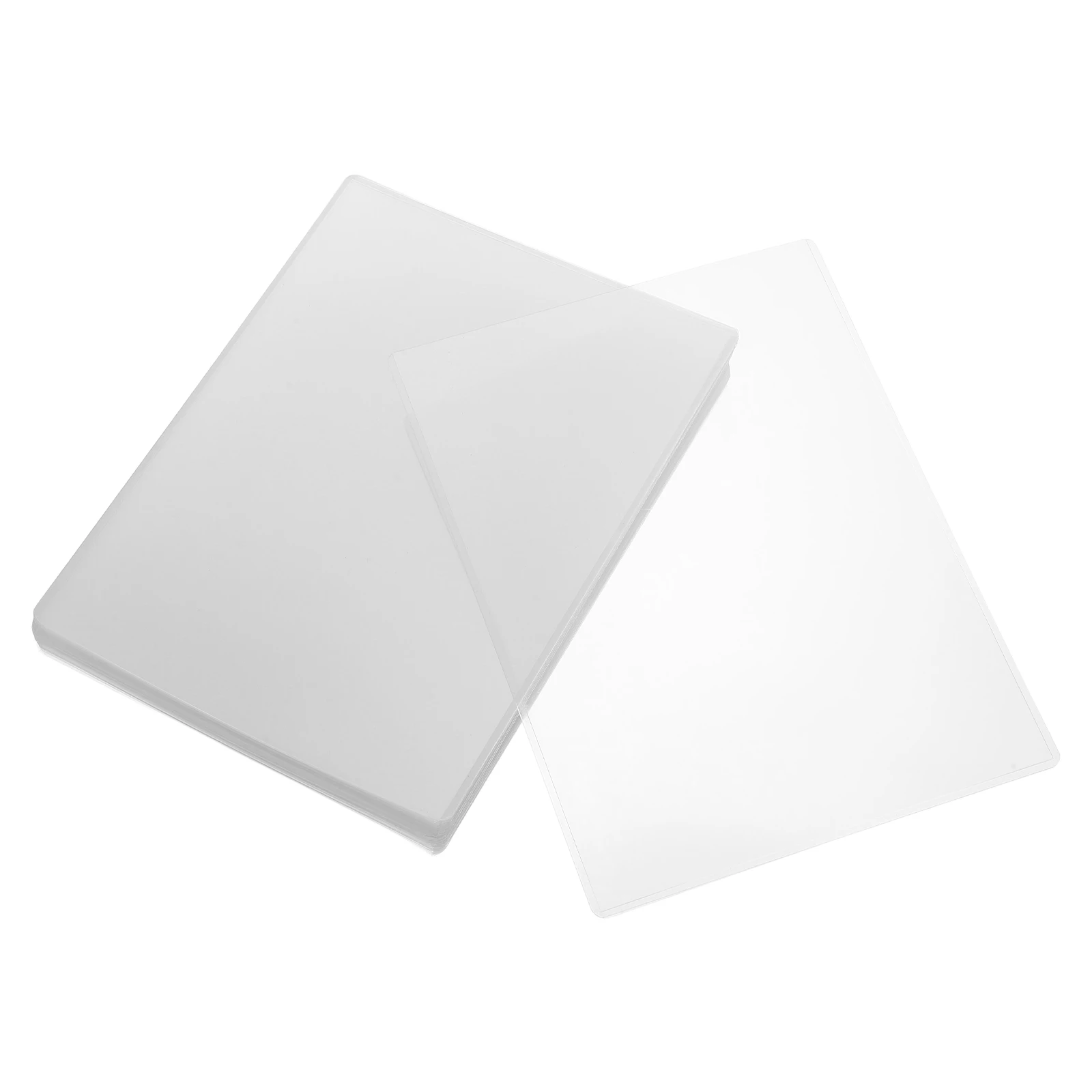 

30pcs Transparent Hard Card Holder Plastic Paper Covers Clear Document Sleeves Poster Protector Sheet Protectors Plastic Book