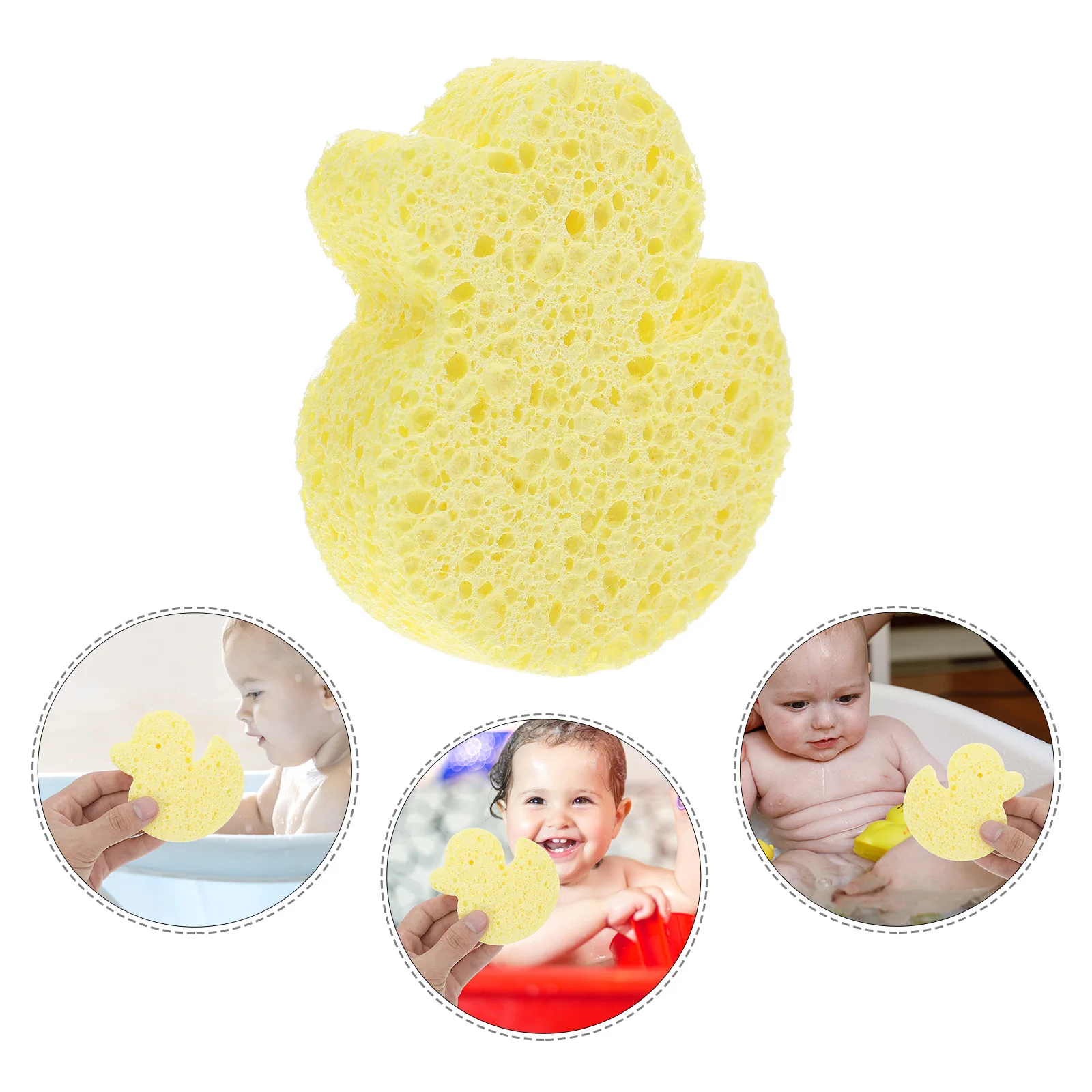 

Мягкая удобная детская губка для ванны, желтая утка, мультяшный коврик для душа, впитывающая губка премиум-класса для детей и взрослых, детская губка для ванны