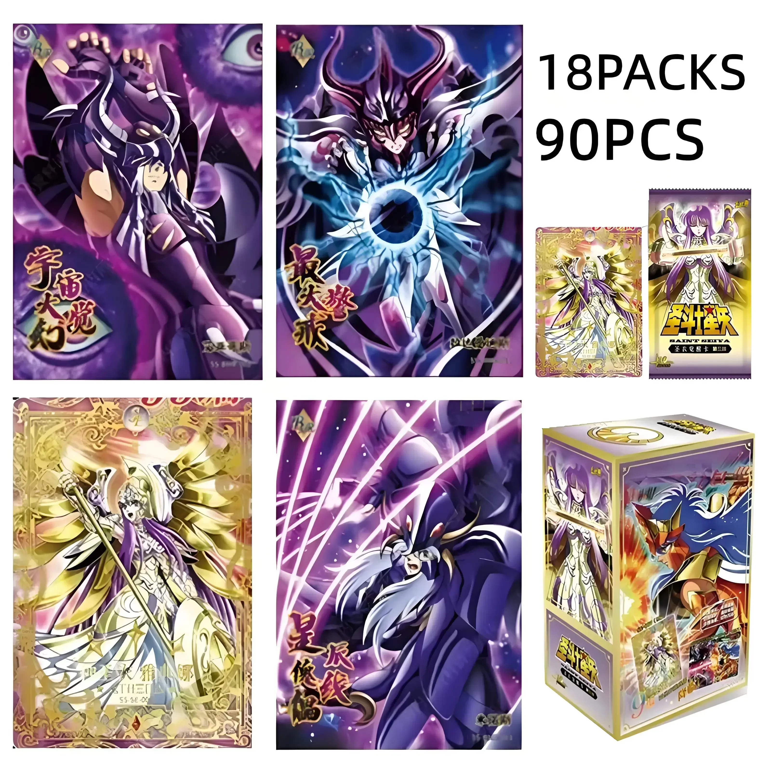 New KAYOU Saint Seiya Saint Cloth Awakening Card PR BP SE Rare Anime Character Collection Card Kids Toys Christmas Birthday Gift