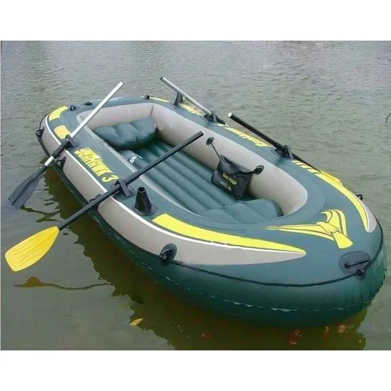 Inflatable Rubber Rafting Boat in Rowing