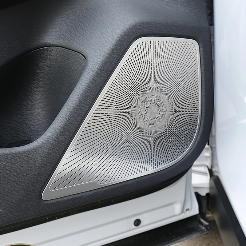 For Mitsubishi Outlander 2022 2023 2024 Car Door Audio Speaker Loudspeaker Frame Horn Decoration Cover Trim Interior Accessories