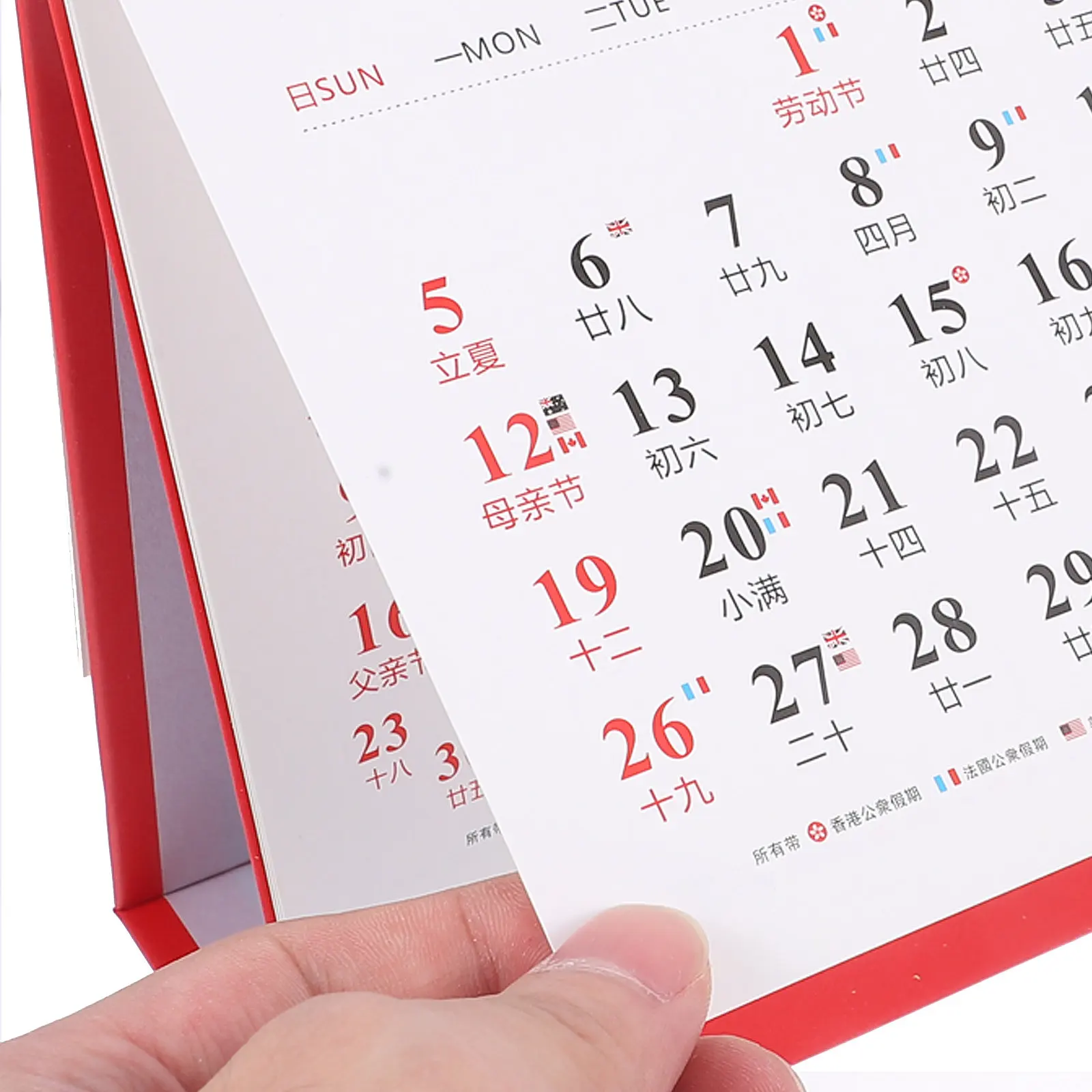 

Chinese Desk Calendar 2024 Dragon Year Freestanding Desktop Calendar Thick Stable Material Modern Home Office Decoration Daily