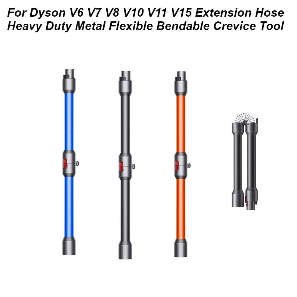 

For Dyson V6 V7 V8 V10 V11 V15 Extension Hose, Heavy Duty Metal Flexible Bendable Crevice Tool
