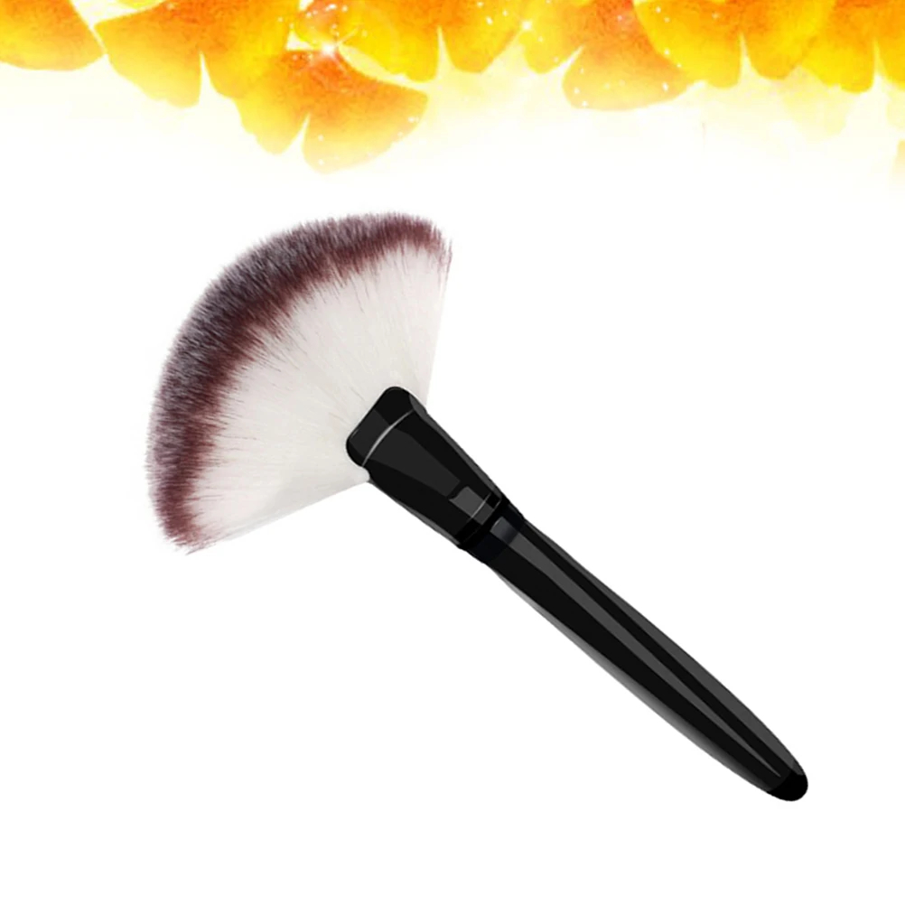 

Large Wood Handle Powder Foundation Blush Makeup Tool Soft Nylon Bristles
