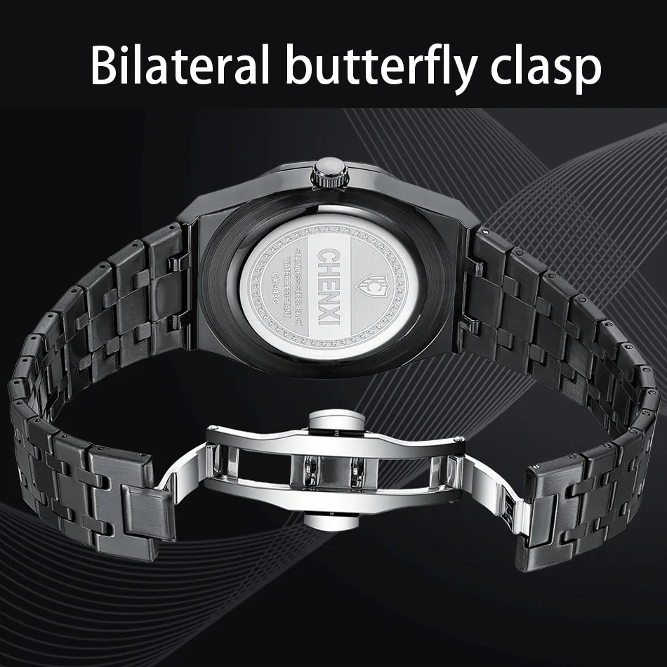 Fashion Casual Men\'s Watches Big Dial Silver Stainless Steel Automatic Calendar Male Wristwatch Minimalism Watch for Men Gift