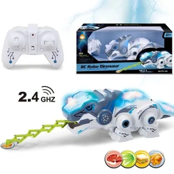 2.4G giocattolo elettronico intelligente dinosauro camaleonte simulazione passeggiata mangiare giocattoli telecomandati animali domestici regalo di compleanno giocattoli per bambini adulti