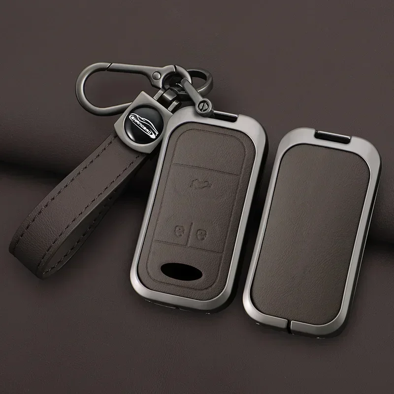 

Zinc Alloy Car Remote Control Key Case Cover for Chery Tiggo 8 Automotive Key Fob Chain Keychain Keyless Interior Accessories
