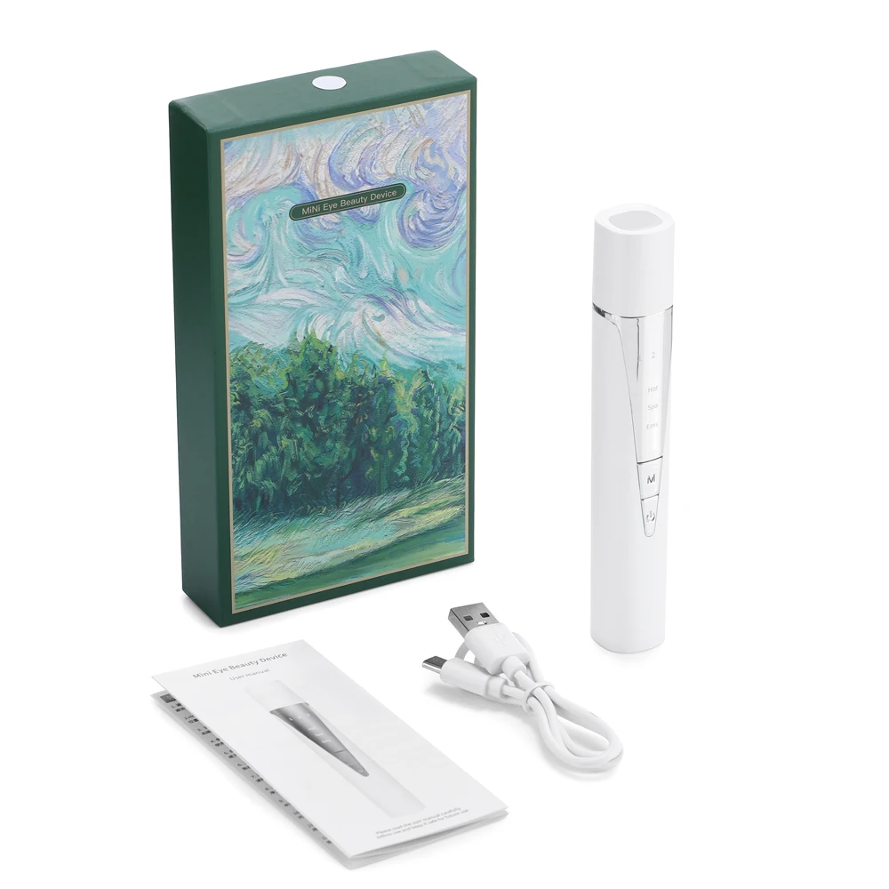 EMS Oogschoonheidsapparaat Microstroom Oogmassageapparaat Verwijder oogzakken Donkere kringen Oogliftas Rimpelverwijdering Instrument