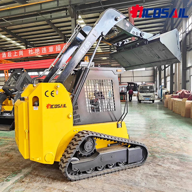 Free Shipping 2025 New Design Chinese Skid Steer Loader CE EURO5 EPA Engine Skid Steer Diesel Wheel Crawler Skid Steer Loader