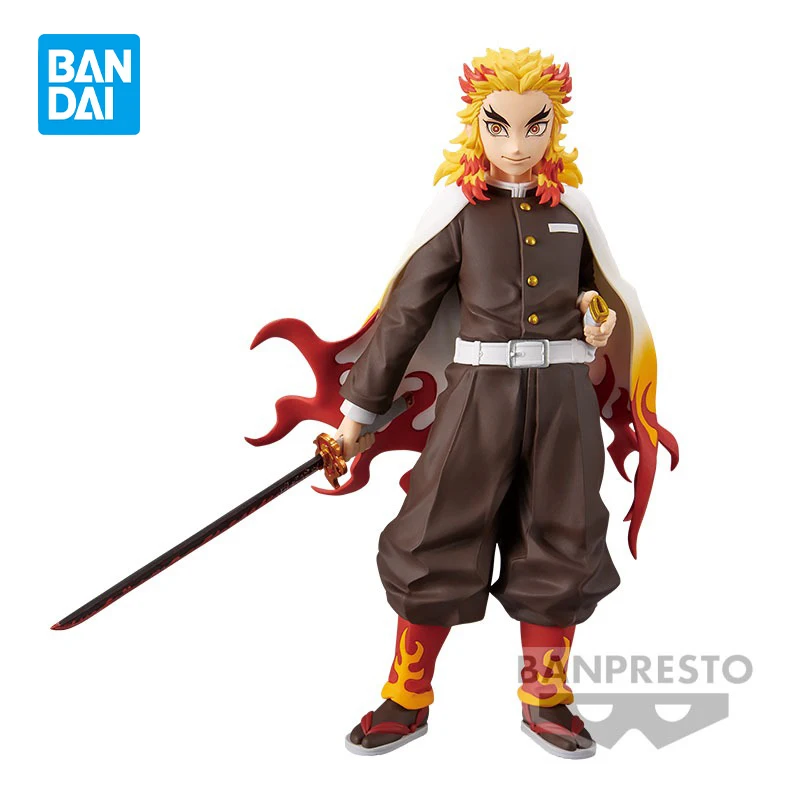 

Оригинальные фигурки героев мультфильма BANDAI Banpresto, рассекающие демонов, Rengoku Kyoujurou, Аниме фигурки, модели игрушек