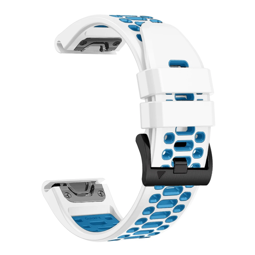 QuickFit 22 mm 26 mm atmungsaktives Sport-Silikonarmband für Garmin Fenix 7X 7 Pro 6X 6 5 5X Plus/Epix 2 47 mm 51 mm Armband-Uhrenarmbänder – Detail 3