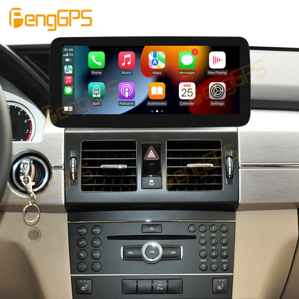 10.25 Inch For Mercedes Benz GLK X204 2008-2012 Linux System Android Auto Wireless Carplay Car Multimedia Touch Screen Radio BT