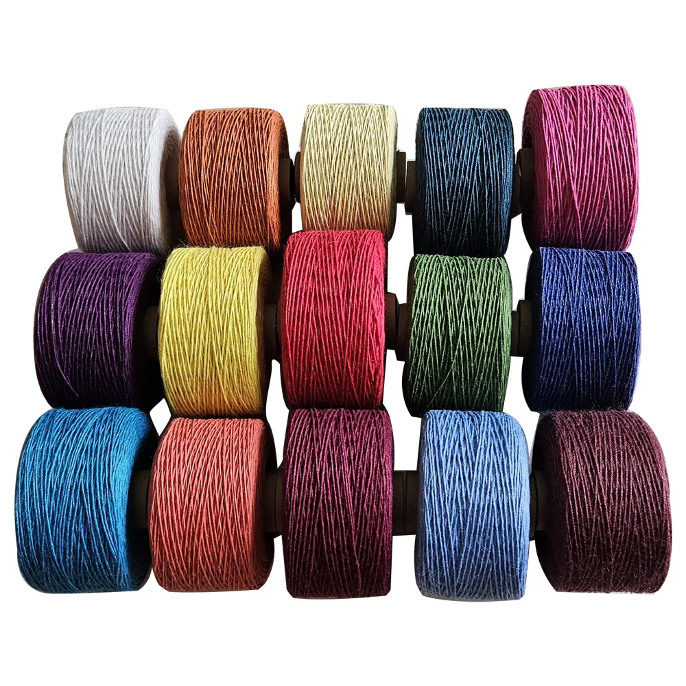 

Hight quality 100% Linen threads 200m/roll twine cords for sewing Knitting embroidery crochet handmade accessory DIY