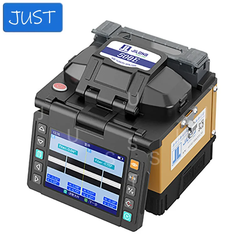 500E Mini FTTx Fiber Fusion Splicer 3.5” High Definition LCD Display Core Alignment Cladding Alignment Fusion Time 8 Seconds