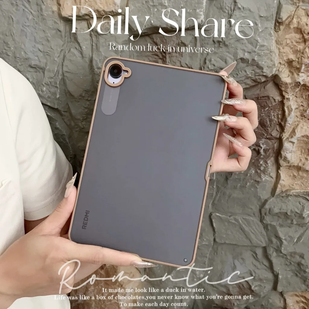 새로운 Redmi K Pad 8.8인치 2025용 초슬림 TPU+PC 케이스, 무광 투명 아크릴 하드 백플레인 스킨 느낌 충격 방지 커버