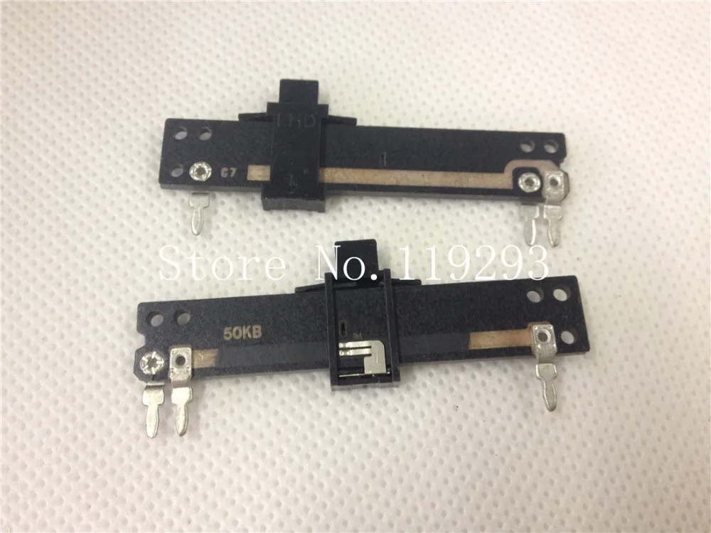 [BELLA] equalizer 50MM 5CM slide straight slide potentiometer  B50K B100K single joint 4MM shaft--10PCS/LOT