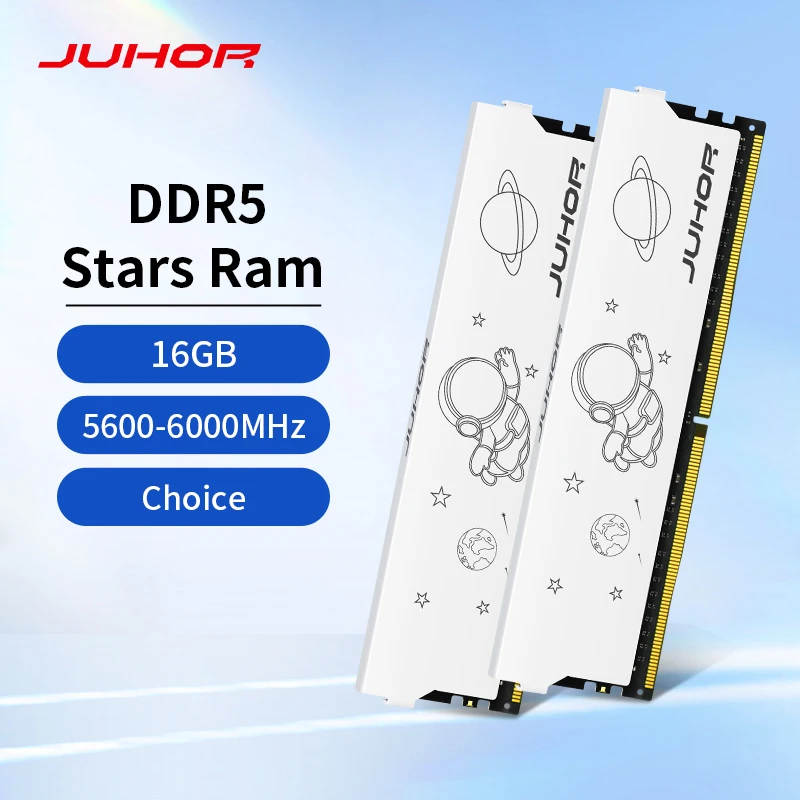 JUHOR DDR5 16 ГБ 5600 МГц 6000 МГц DIMM Настольный компьютер Игровая оперативная память
