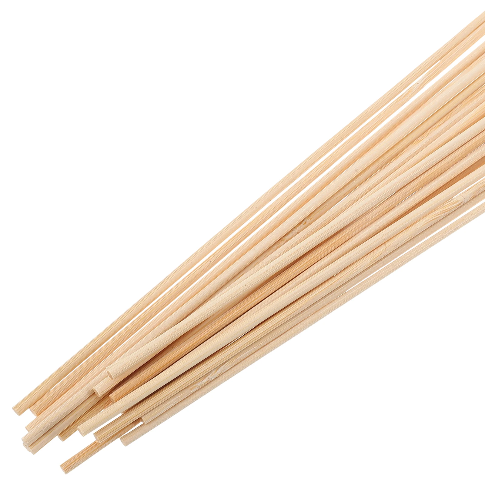 20 قطعة من أعواد الخيزران لصنع الحرف اليدوية للأطفال قضبان خشبية ناعمة للأنشطة الخارجية العائلية أقطاب الخيزران الرقيقة قفص العصافير