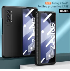 Electroplated TPU Hard Shell Phone Case for Samsung Galaxy Z Fold 5 4 3 6 Fold5 Fold4 Fold3 Fold2 5G Hinge Protection Hard Cover