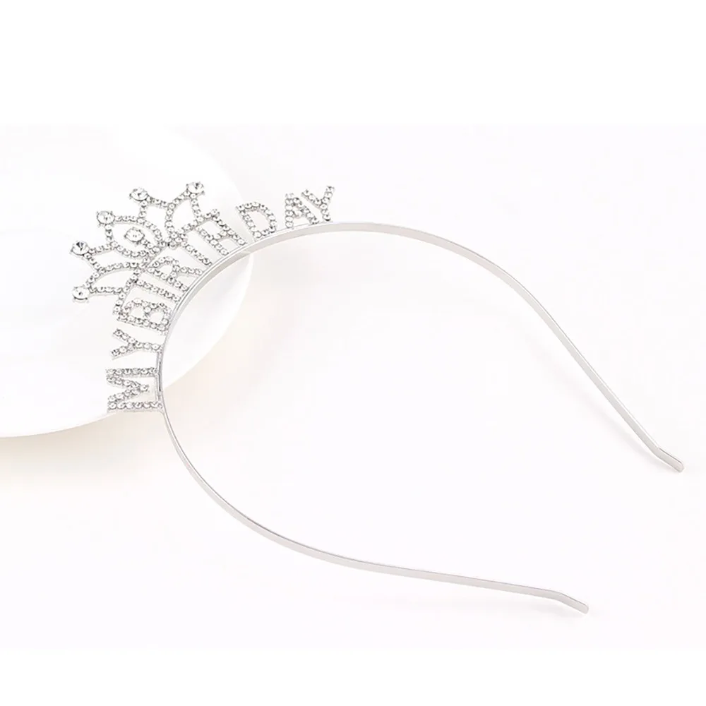 My Birthday Tiara Crown Headband for Women Girls Sweet 13th 16th 18th 21st Birthday Party Decoration Supplies Favor Gifts