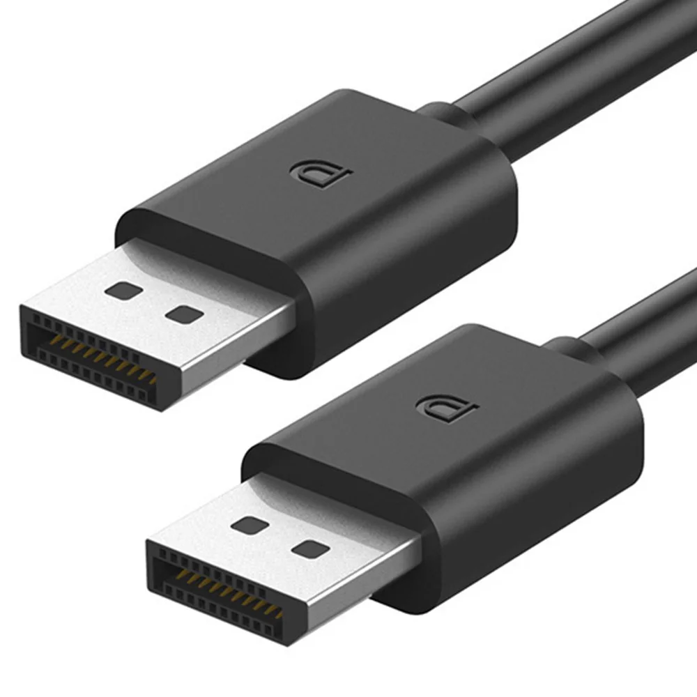 Кабель для разъема DisplayPort-DisplayPort 1,5 м, DP-DP штекер-штекер, позолоченный шнур, совместимый с Lenovo, Dell, HP, ASUS