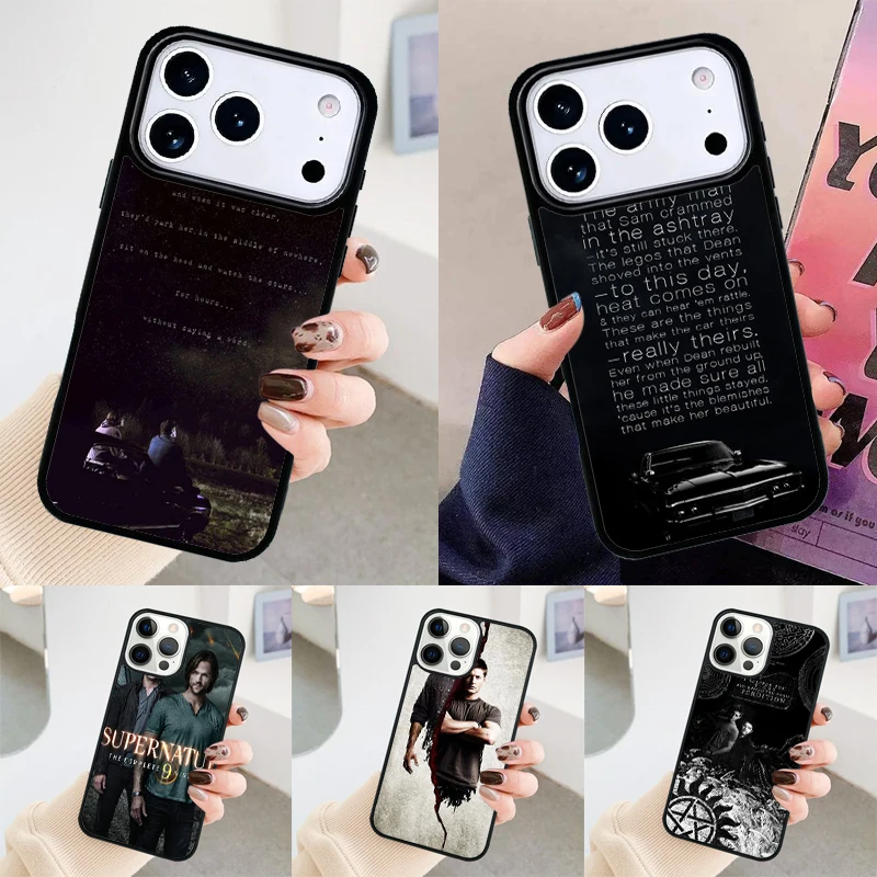 Чехол для телефона Supernatural Dean Sam Winchester для iPhone Air 17 16 15 14 13 12 11Pro Max Plus, противоударный чехол-бампер