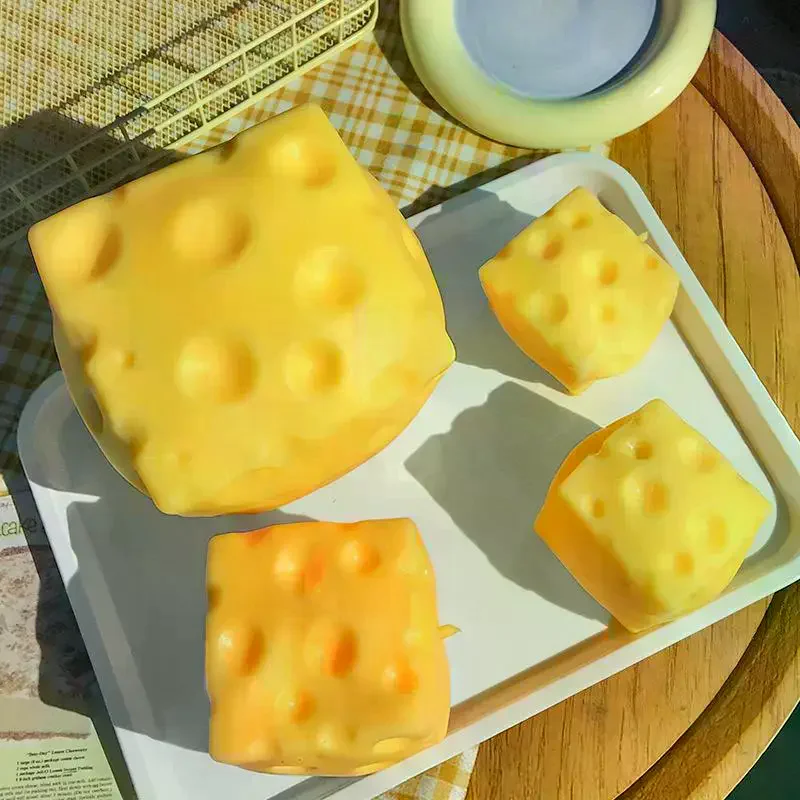 Extra Large Cheese Fidget Toy Giant Cheese Squeeze Slow Rising Antistress Toy Office School Home Soft