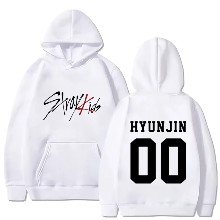 Trend Kpop Stray Kids  SKZ Hooded sweatshirts Men Women Fleece Straykids Seungmin FELIX HYUNJIN JEONGIN MINHO Printed Hoodie