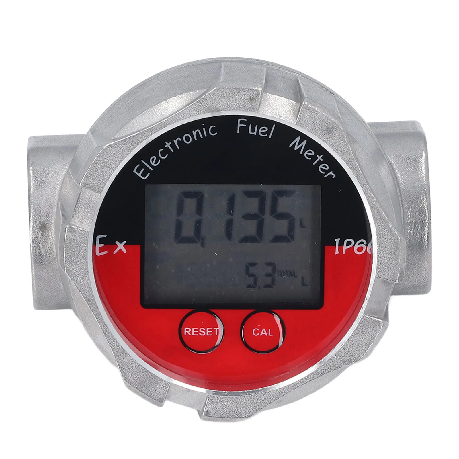 Digital Turbine Flowmeter Energy Saving High Accuracy LCD Display Screen 10‑100LPM 1 Inch  Meter for Diesel Gasoline Water