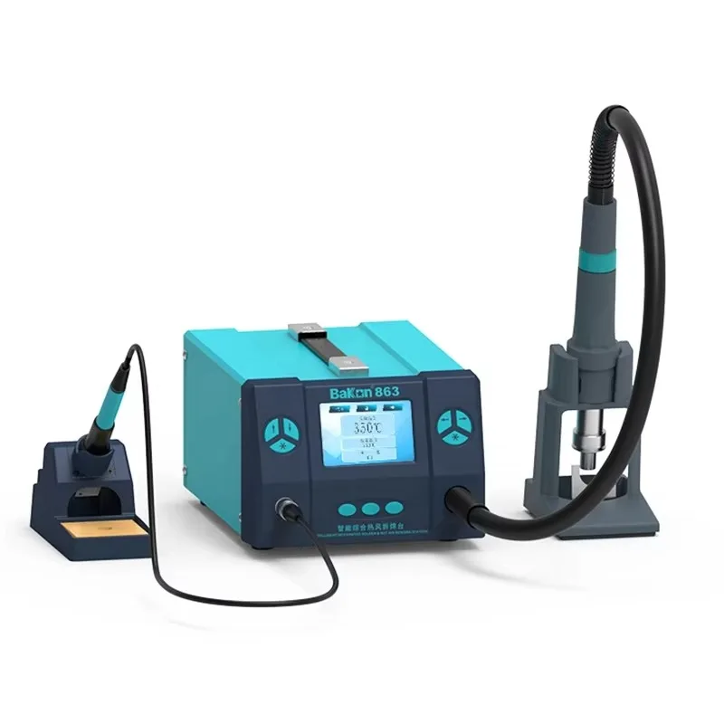 Dual Welding Station 1000W Mechanic 861DS Electric Soldering BGA Rework Repair Tool Induction Dormant Wind Gun Digital Type