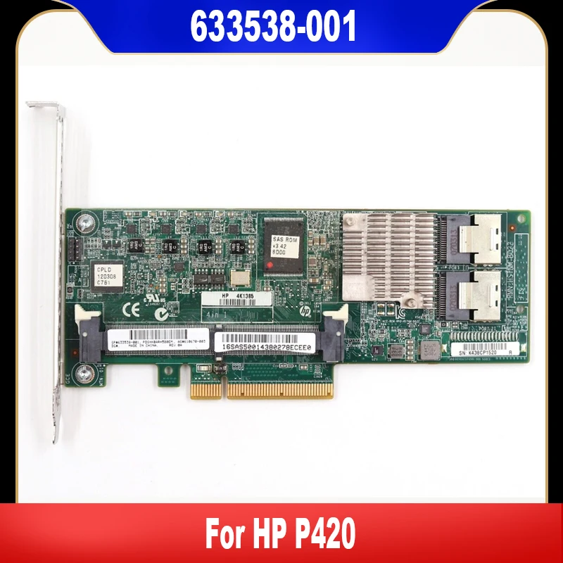 

633538-001 Original For HP G8 P420 Server Array Card 512M 1G 2G Cache Battery 631670-B21 633542-001 660093-001 High Quality