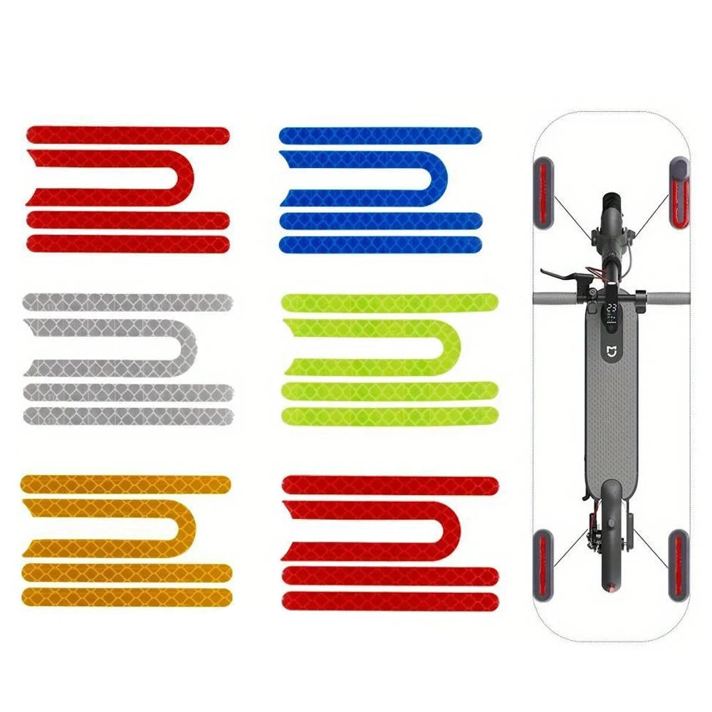 E-Scooter Various Reflective Stickers Wheel Cover Reflector Hub Cap Protective Shells for Xiaomi Mi 1S Pro 2 M365 Durable Parts