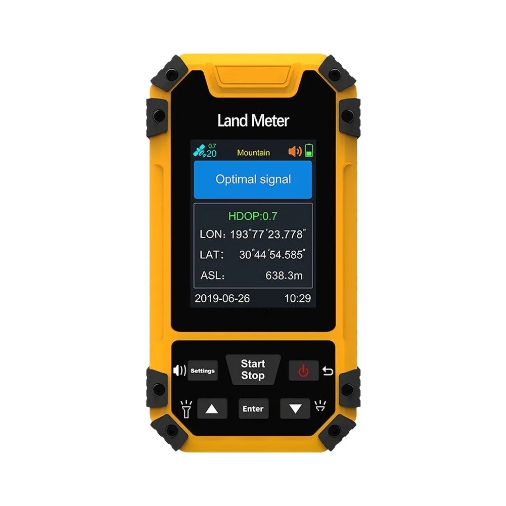 Land Area Measuring Device For Gnss For Gps Survey Meter With Color Screen For Farmland Terrain Distance Measurement Tool For