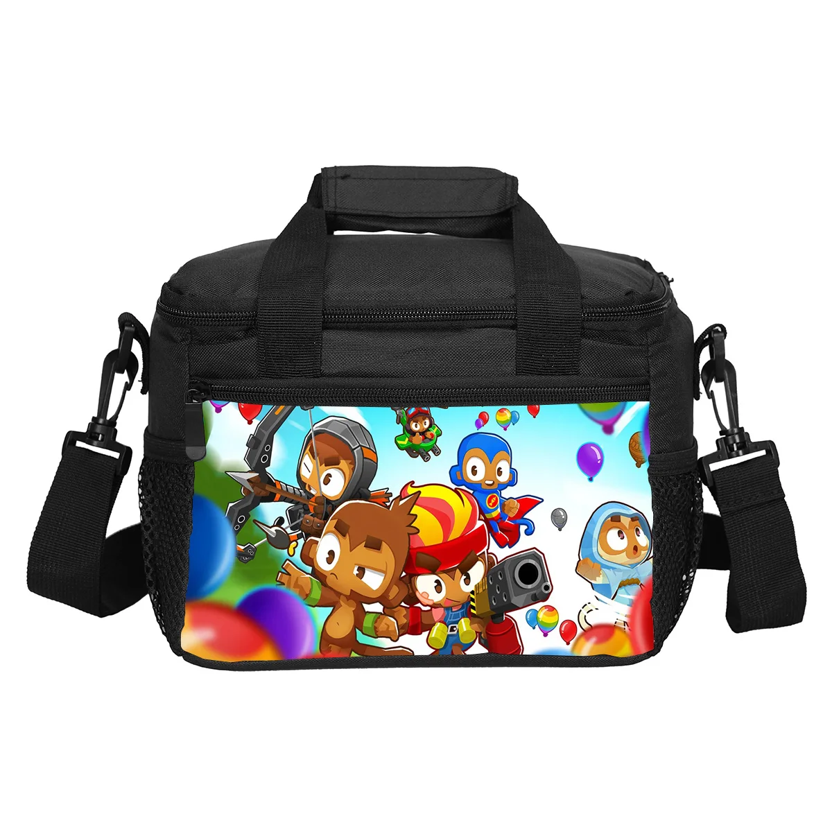 Bloons TD 6 lunch bag new large capacity lightweight trendy game printed kindergarten boys and girls outdoor picnic meal bag