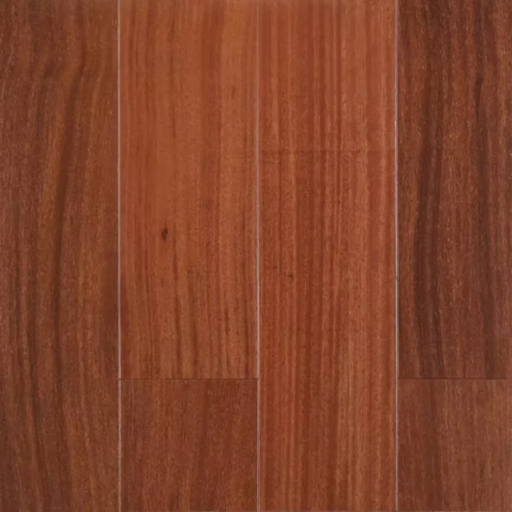 نسخة مخصصة من الخشب الاستوائي، وأرضيات خشبية هندسية متعددة الطبقات، ولمسة نهائية ناعمة