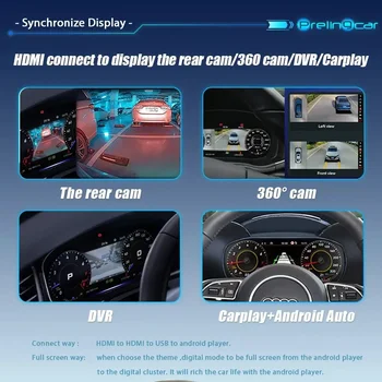 Cyfrowy panel sterowania 10,25 cala LCD do Audi A3 S3 8P 8V 2008-2019 z nawigacją i radiem Android, odtwarzaczem, kokpitem 10 best sales wirtualny kokpit audi a3 - №1