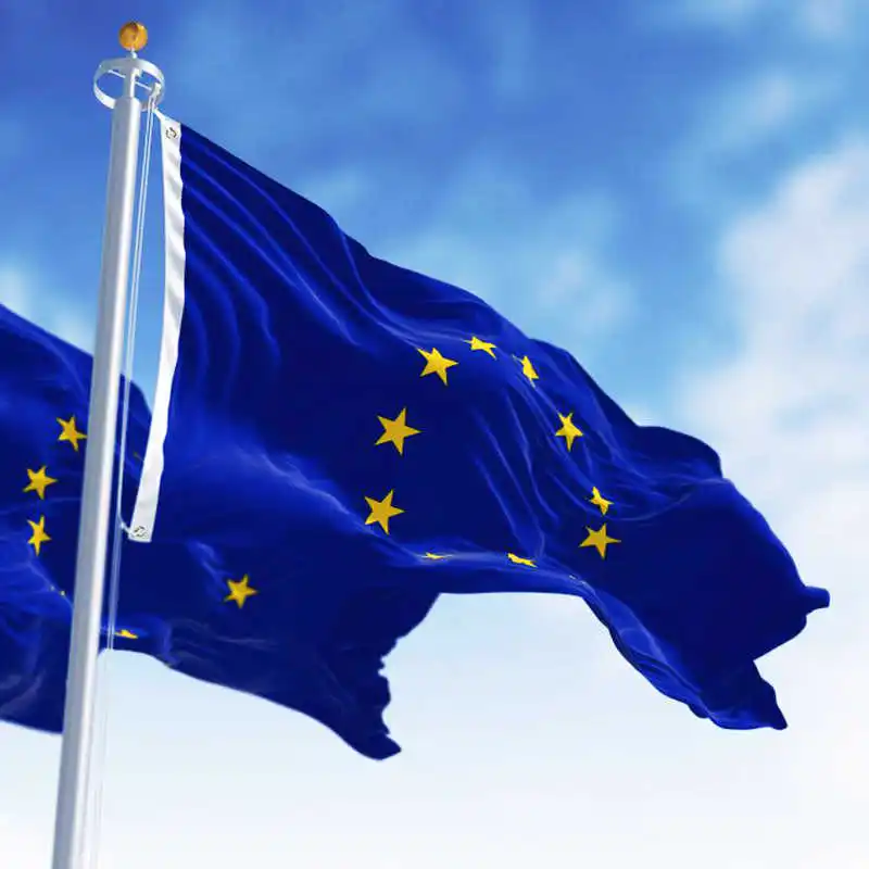 Европейский Союз ЕС флаг вышитый звездой баннер 90x150 см Оксфорд нейлон водонепроницаемый прочный европейские флаги баннеры украшения